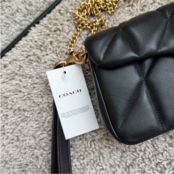 Final price NWT Coach Quilted Tabby Wristlet Crossbody Bag with Gold Chain - Picture 5 of 15